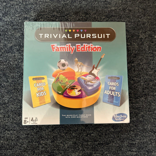 *New Sealed* Trivial Pursuit Family Edition Mini Family Board Game Hasbro
