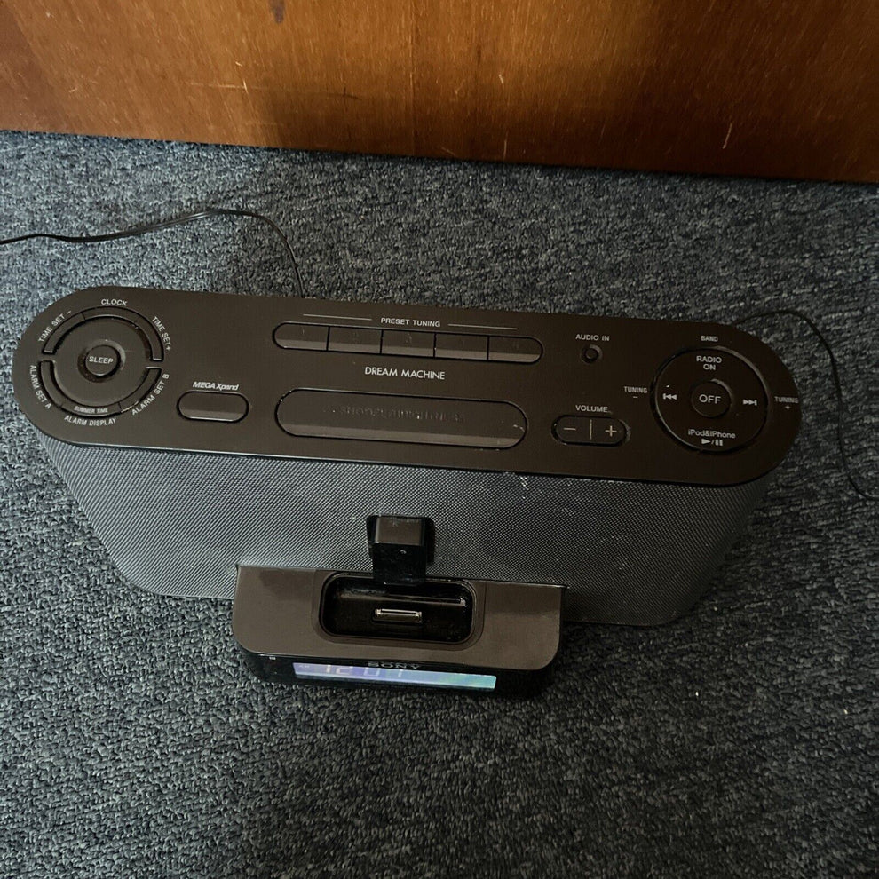 Sony Dream Machine Alarm Clock AM/FM Radio ICFC1iPMK2 30Pin iPod