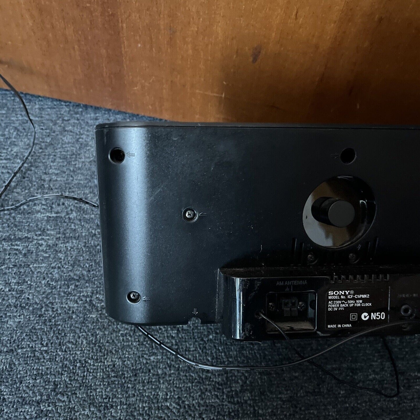 Sony Dream Machine Alarm Clock AM/FM Radio ICF-C1iPMK2 30-Pin iPod