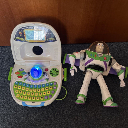 Buzz Lightyear Star Command Laptop & 11" Action Figure 2015 CFM64 Toy Story
