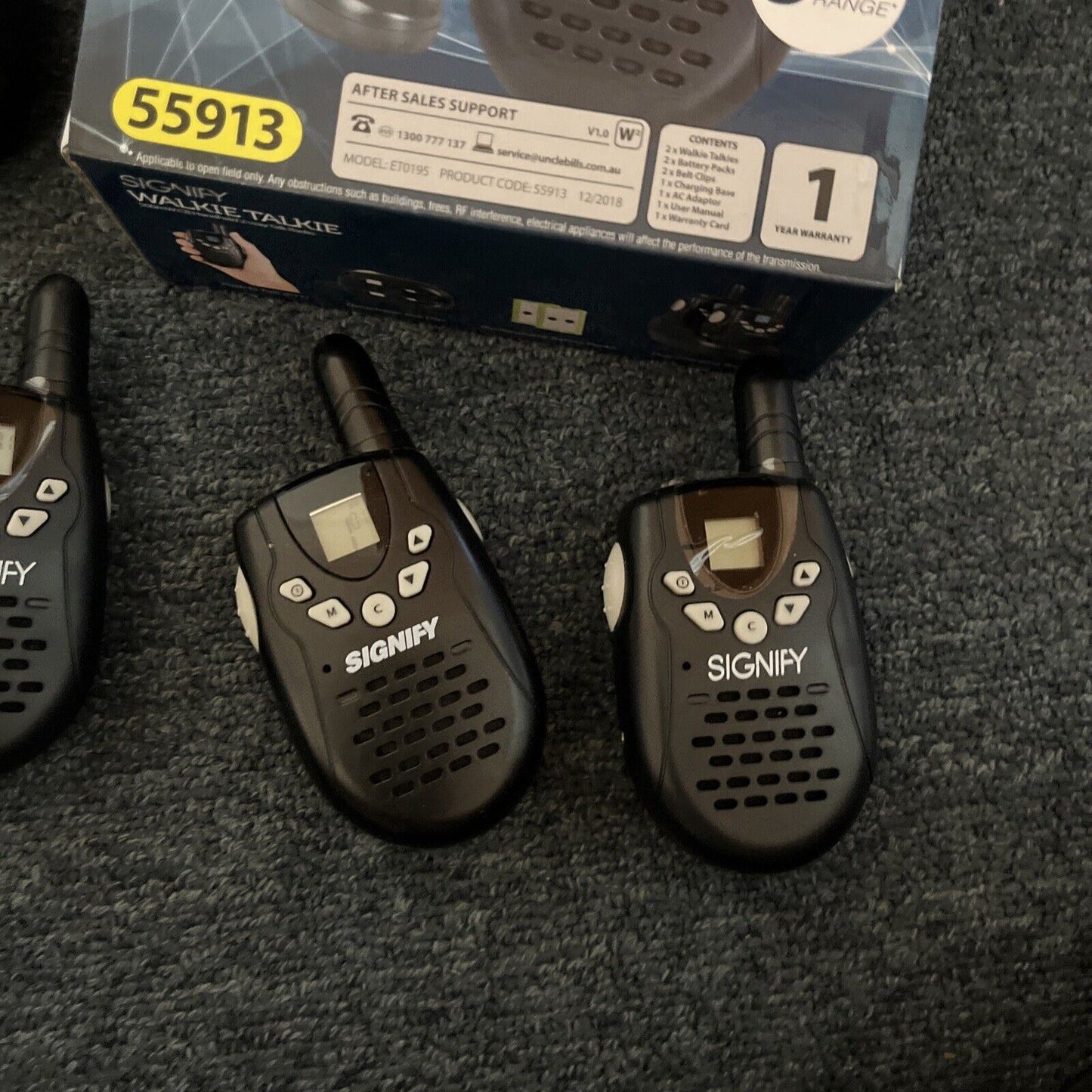 4x Signify Walkie Talkie 2-Way Talk Radio