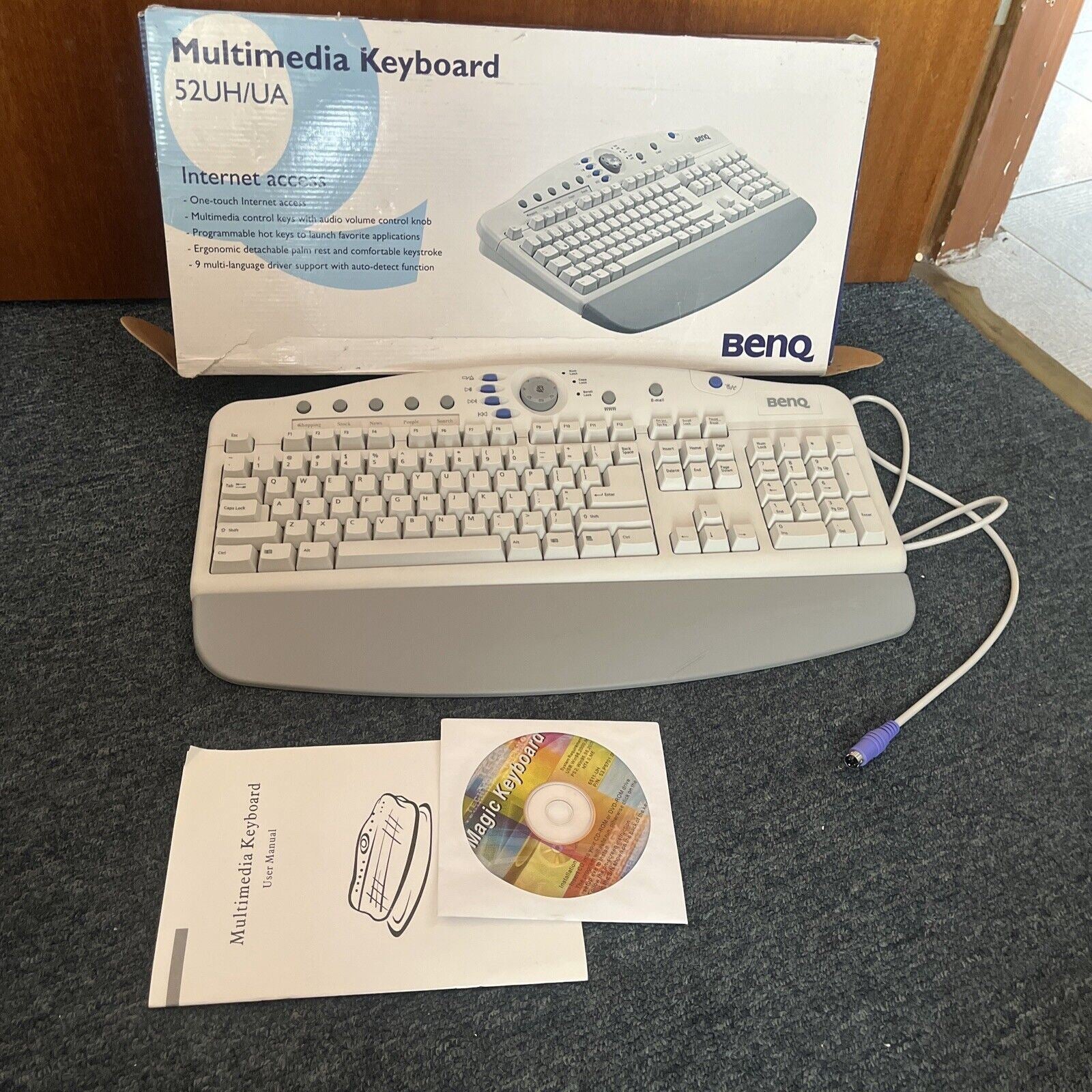 Benq Multimedia Keyboard 52UH/UA with PS/2 Port – Retro Unit