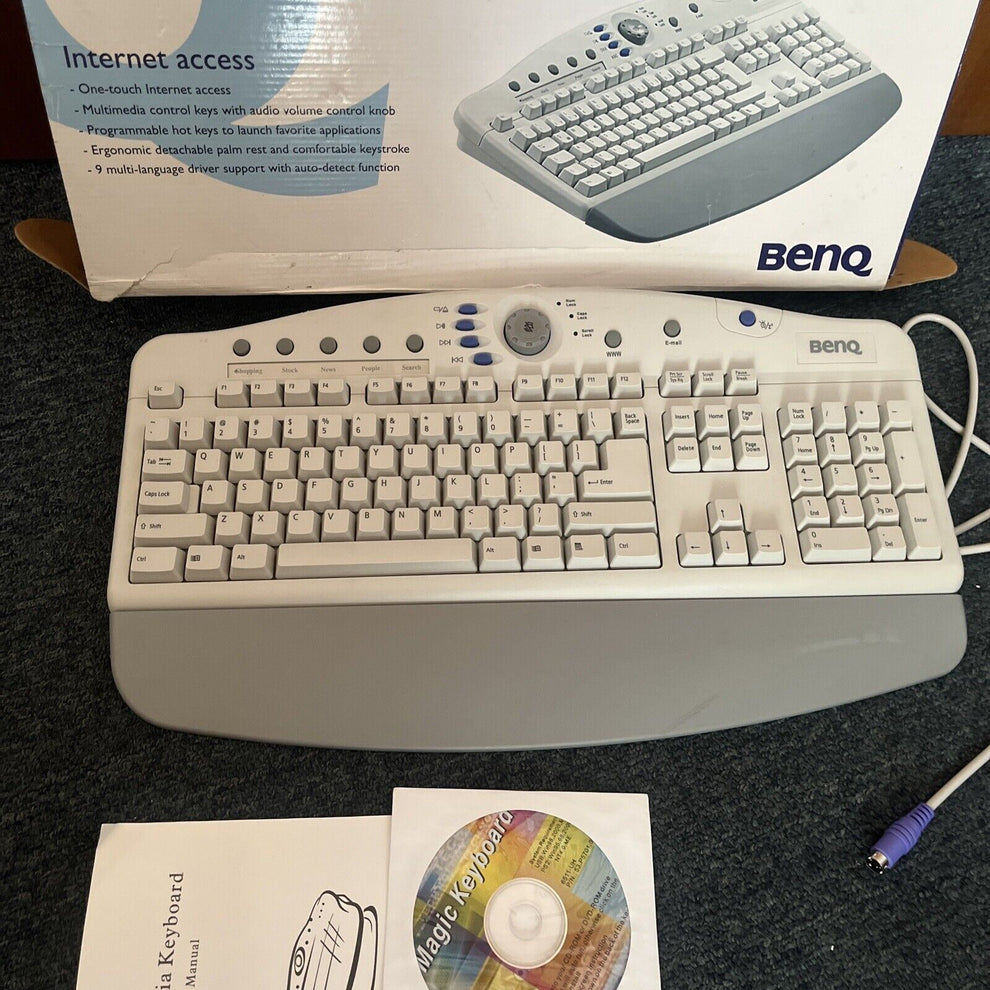 Benq Multimedia Keyboard 52UH/UA with PS/2 Port – Retro Unit