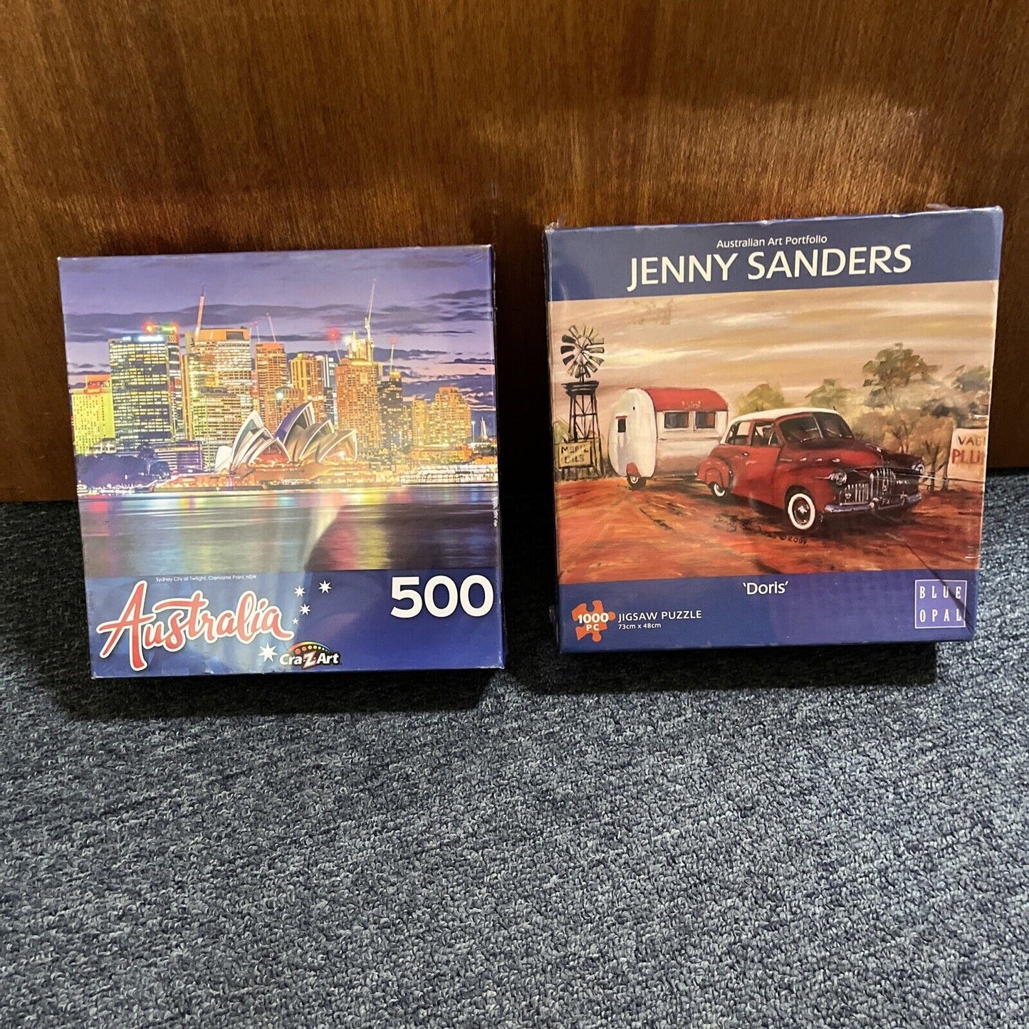 2x Australian Art Puzzles Jigsaw: Jenny Sanders Doris & Sydney Opera House