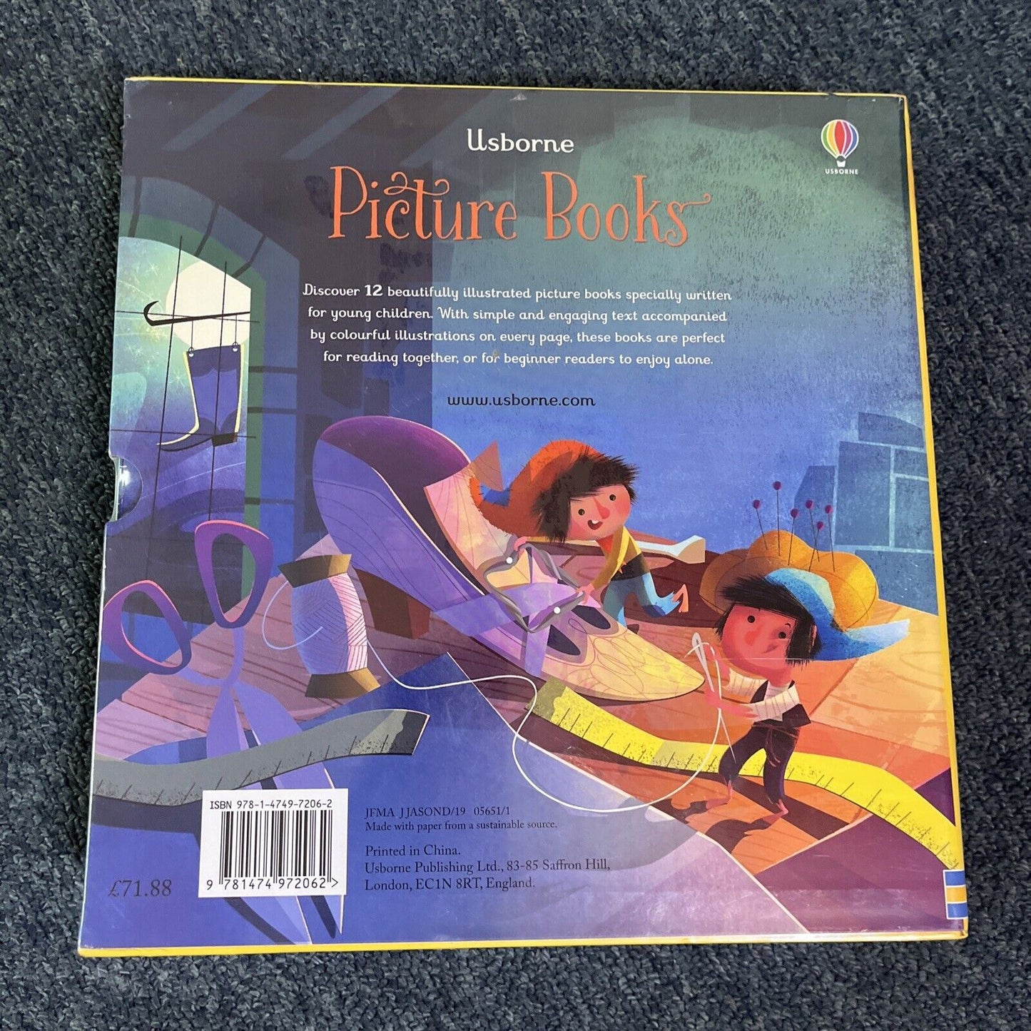 *New Sealed* Usborne Picture Books 12 Book Box Set Usborne Publishing