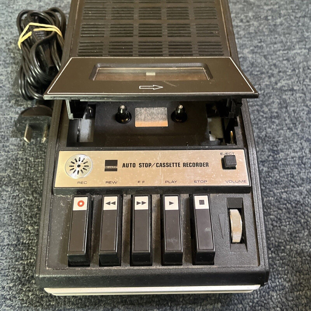 Sharp RD-600XA Portable Cassette Tape Recorder – Retro Unit