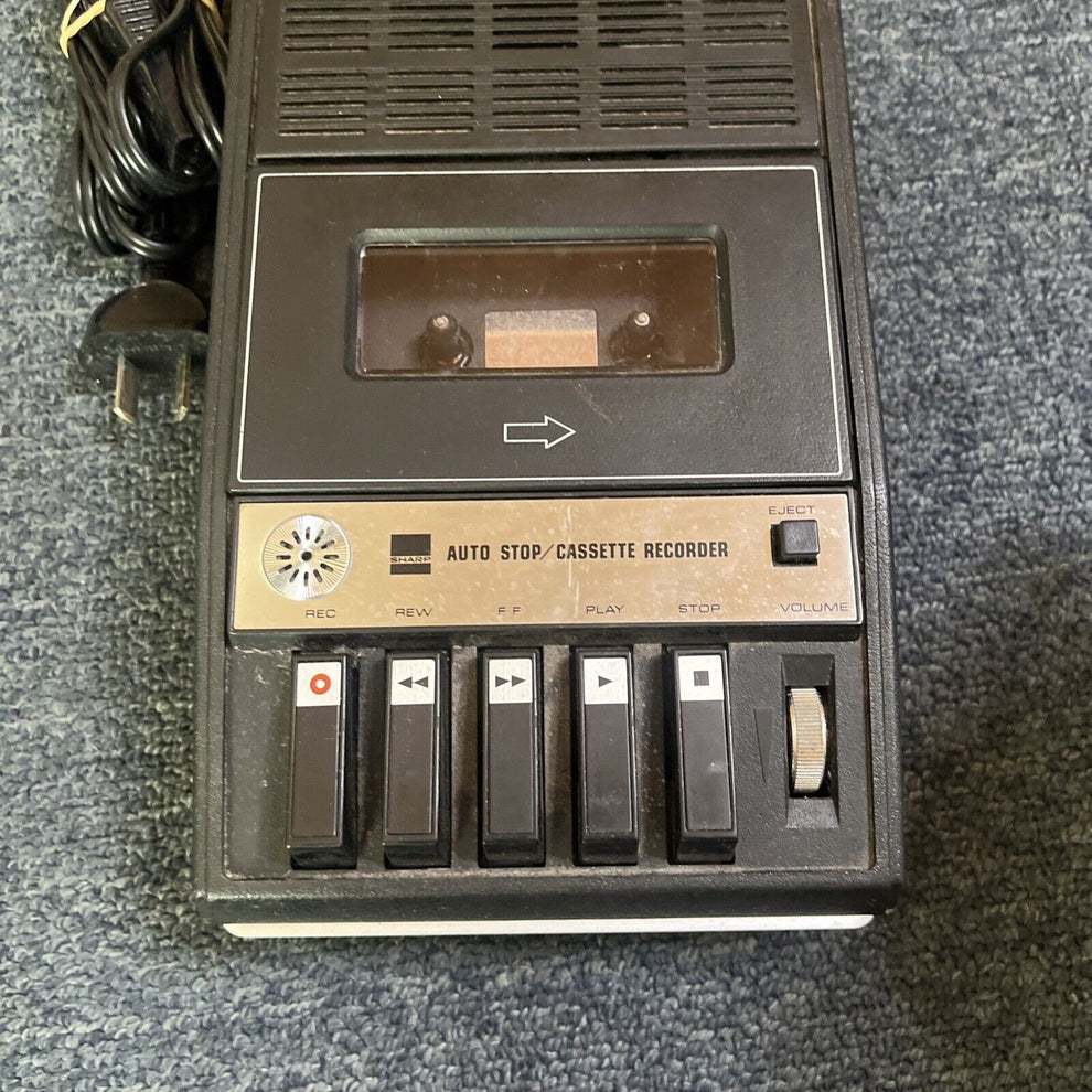 Sharp RD-600XA Portable Cassette Tape Recorder – Retro Unit