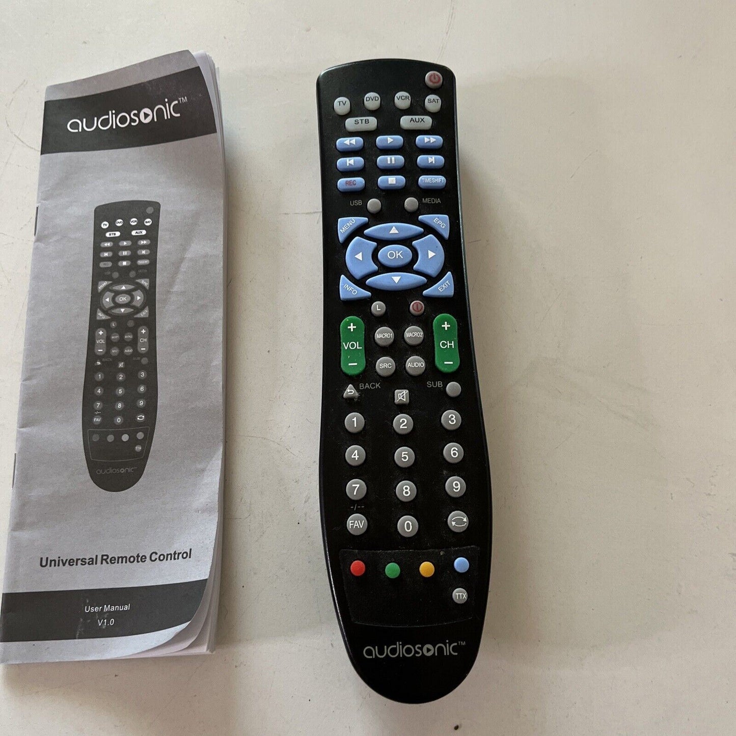 Audiosonic Universal Remote Control  JLR-6002