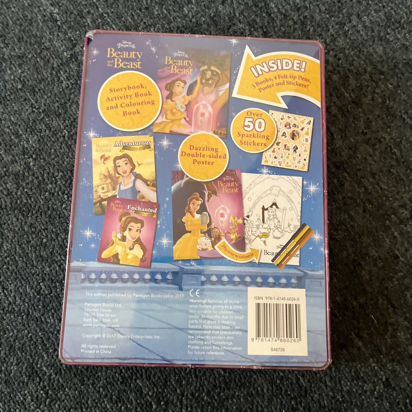 Disney Princess Beauty and the Beast Happy Tin by Parragon Books Ltd
