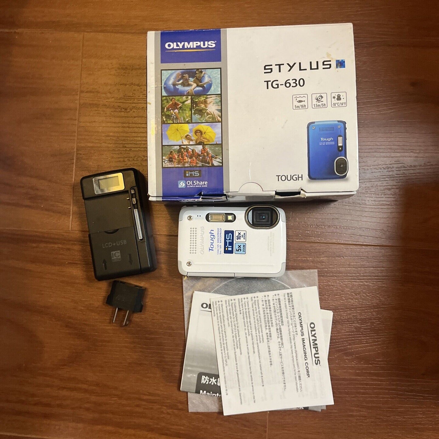 Olympus Stylus Tough TG-630 iHS 12.0 MP Digital Camera White - 5m Waterproof