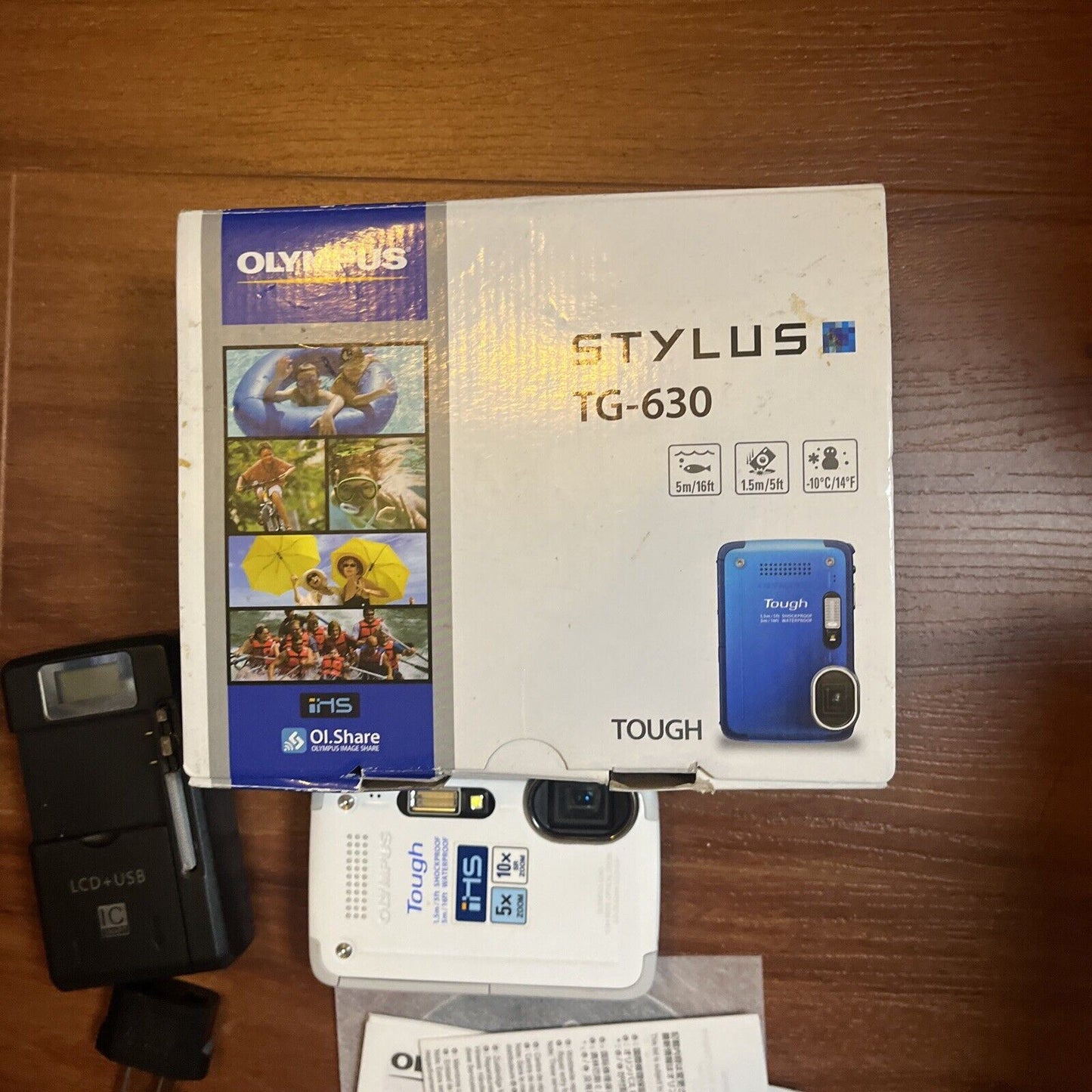 Olympus Stylus Tough TG-630 iHS 12.0 MP Digital Camera White - 5m Waterproof