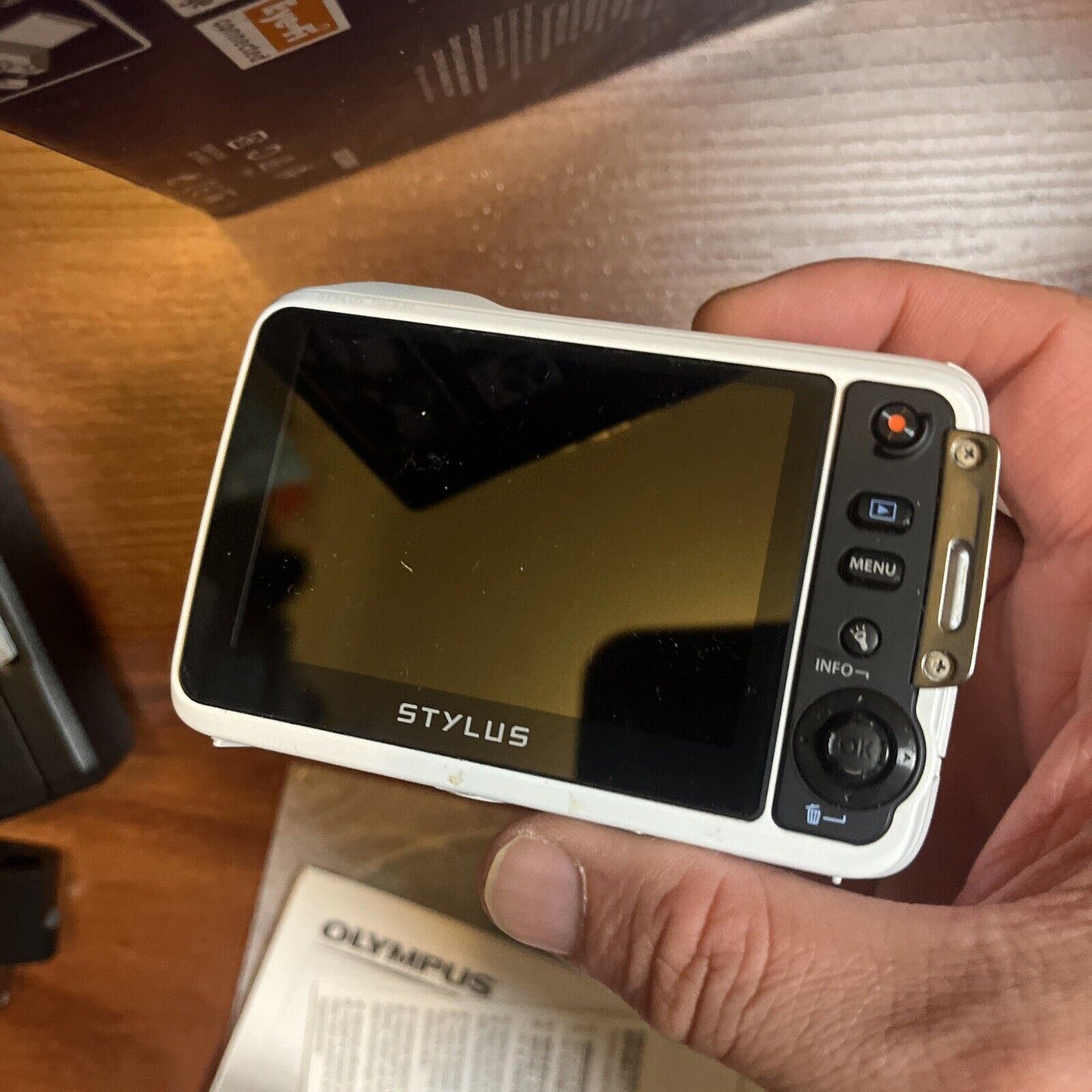 Olympus Stylus Tough TG-630 iHS 12.0 MP Digital Camera White - 5m Waterproof