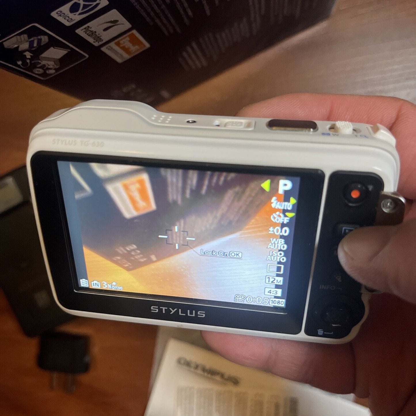 Olympus Stylus Tough TG-630 iHS 12.0 MP Digital Camera White - 5m Waterproof