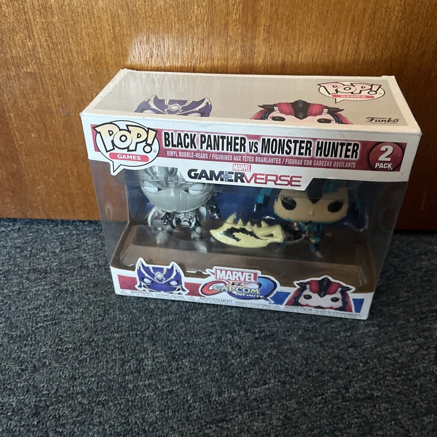 Black Panther vs Monster Hunter Funko Pop Vinyl 2-Pack Gamerverse Marvel