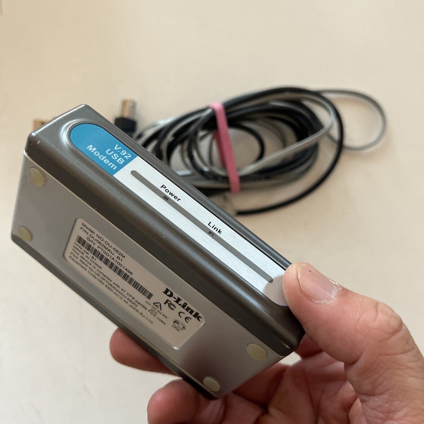 D-Link DU-562M V92 External USB Modem 56K Dialup Modem