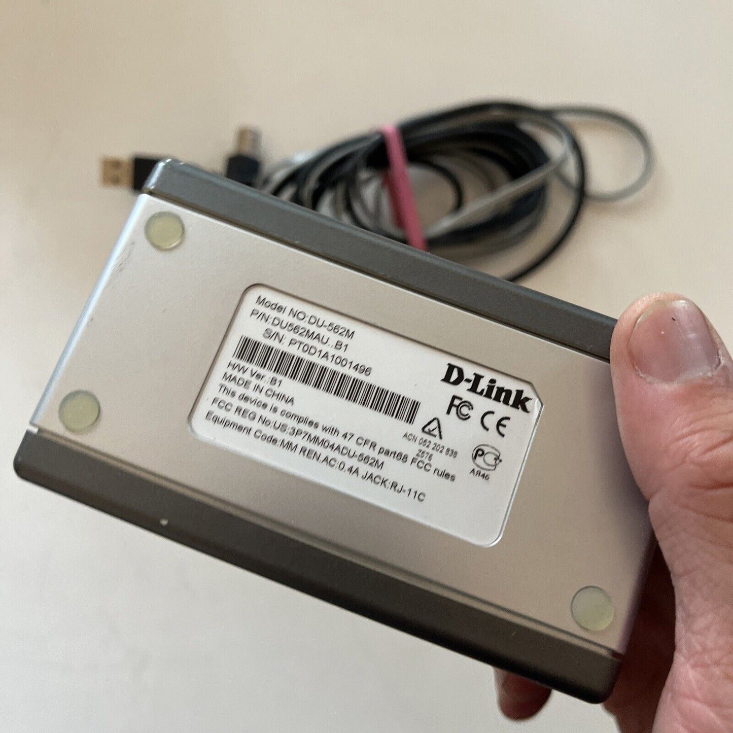 D-Link DU-562M V92 External USB Modem 56K Dialup Modem