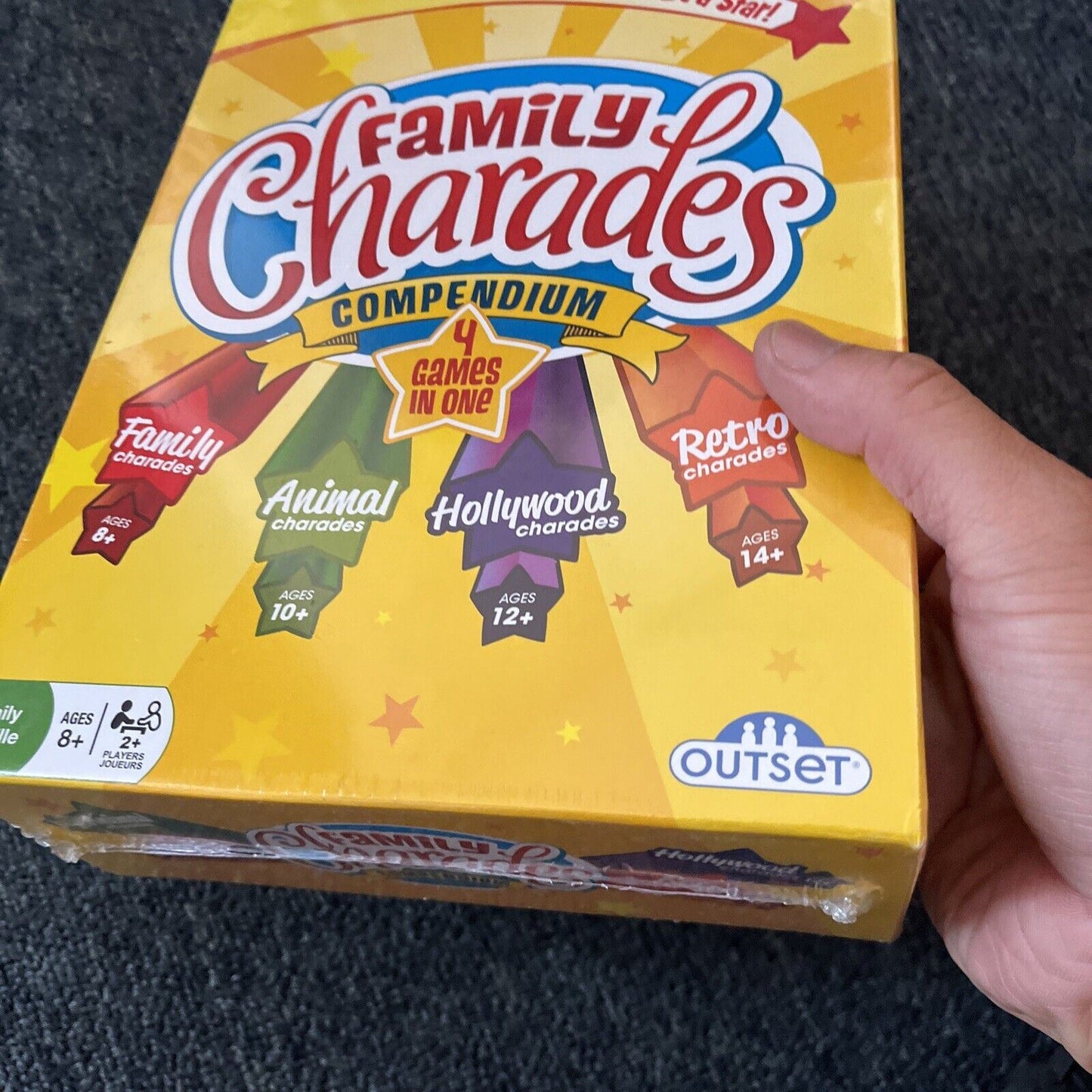 *New Sealed* Family Charades Compendium - 4 Games In One By Outset