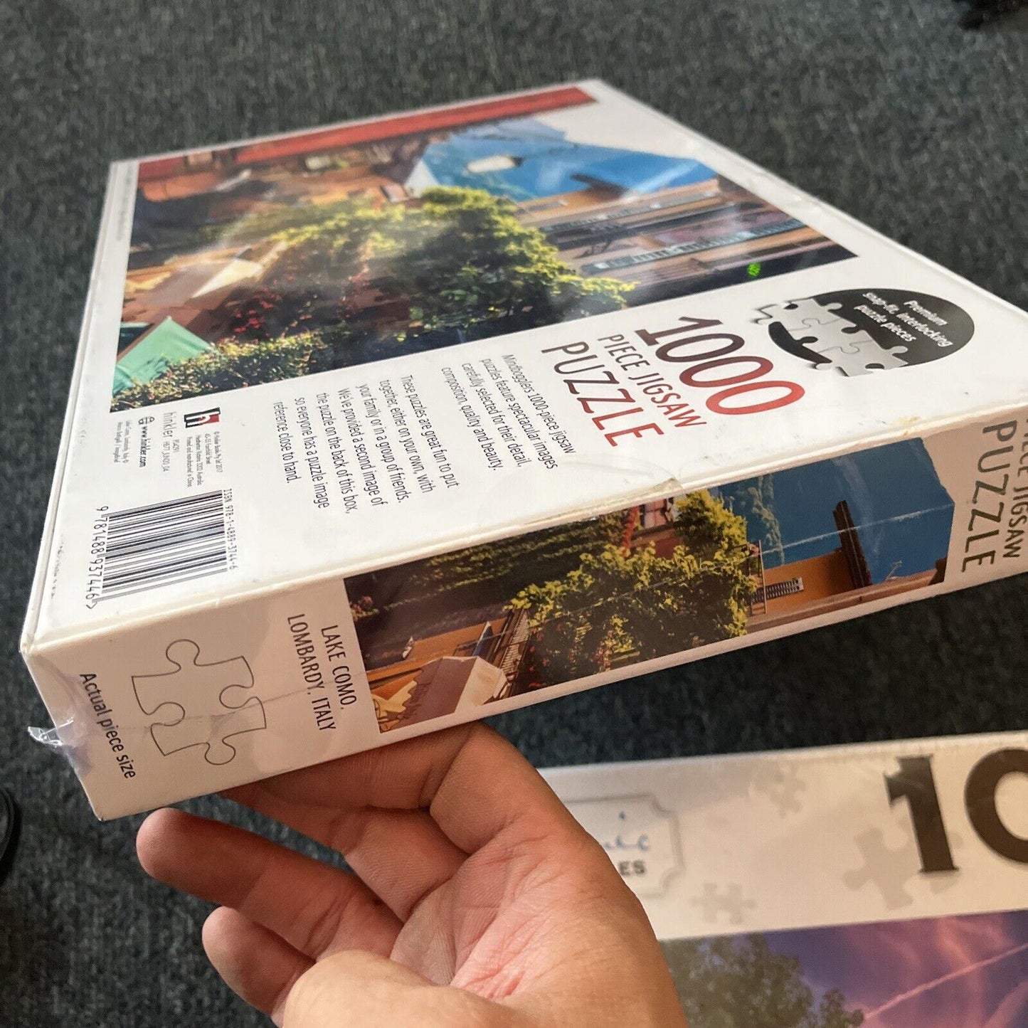 *New Sealed* 2x Jigsaw Puzzles 1000pcs: Eiffel Tower France / Lake Como Italy