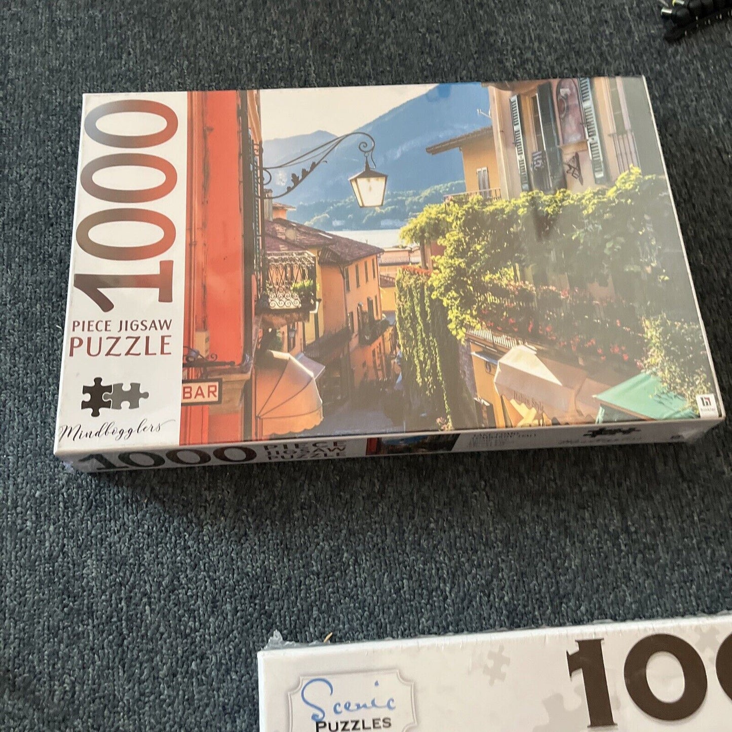 *New Sealed* 2x Jigsaw Puzzles 1000pcs: Eiffel Tower France / Lake Como Italy