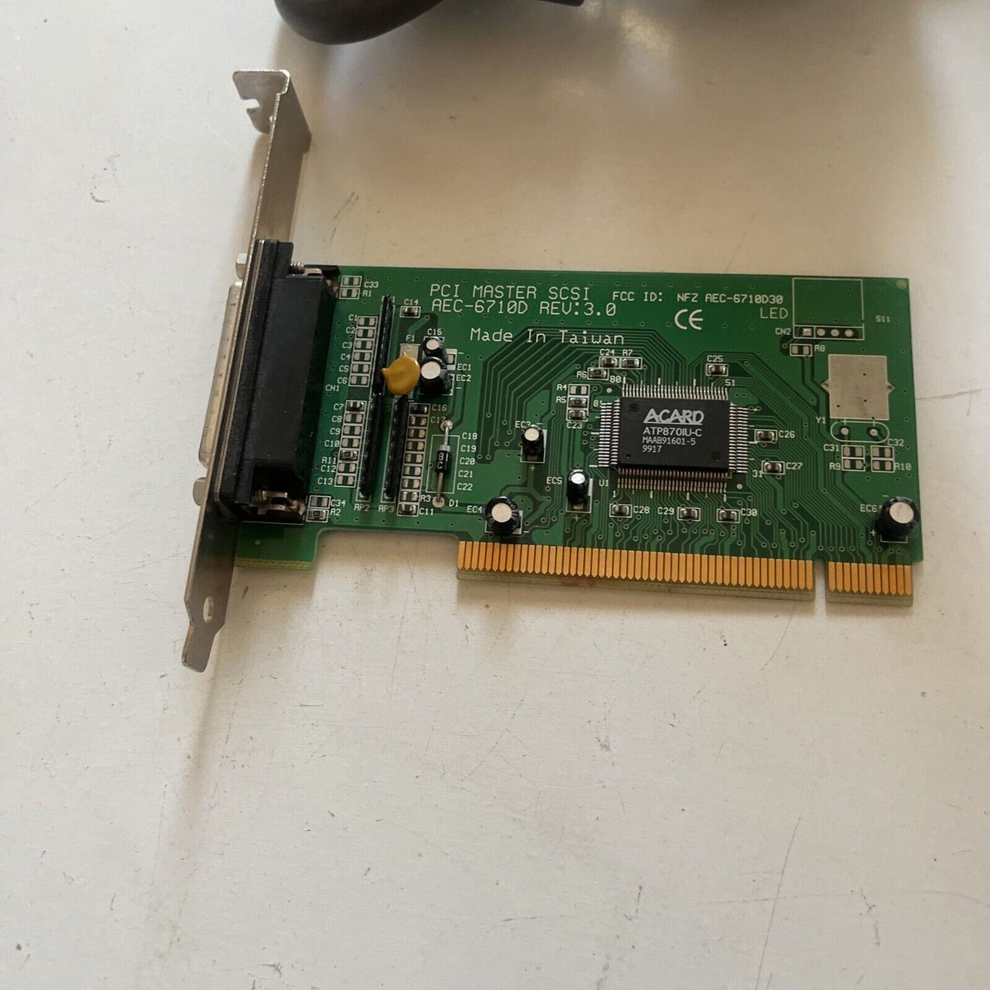 Acard PCI Master SCSI Port AEC-6710D Adapter Controller with 1m Iomega SCSI Cord