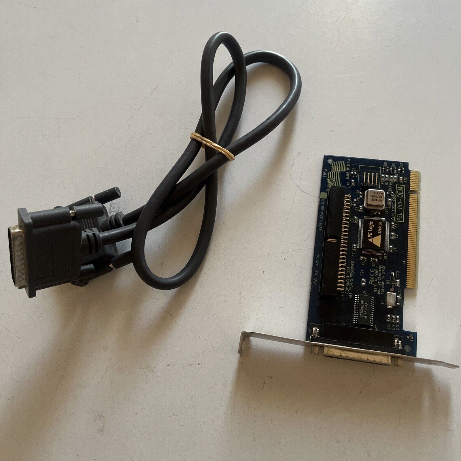PE Logic PCI 3210100 Scsi Controller with 1m Iomega SCSI Cord – Retro Unit