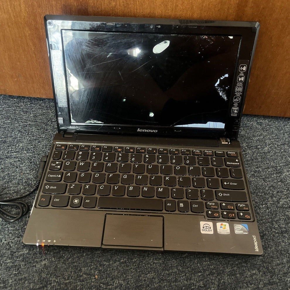 Lenovo ideapad S103 Netbook *Cracked Screen for repair or parts