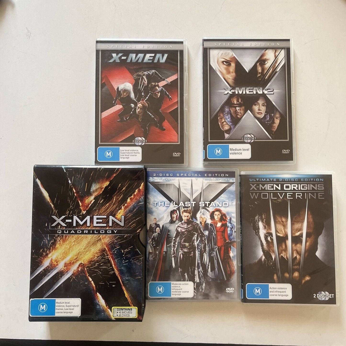 X-MEN Quadrilogy Tin Case Special Edition DVD Region 4 8-Disc