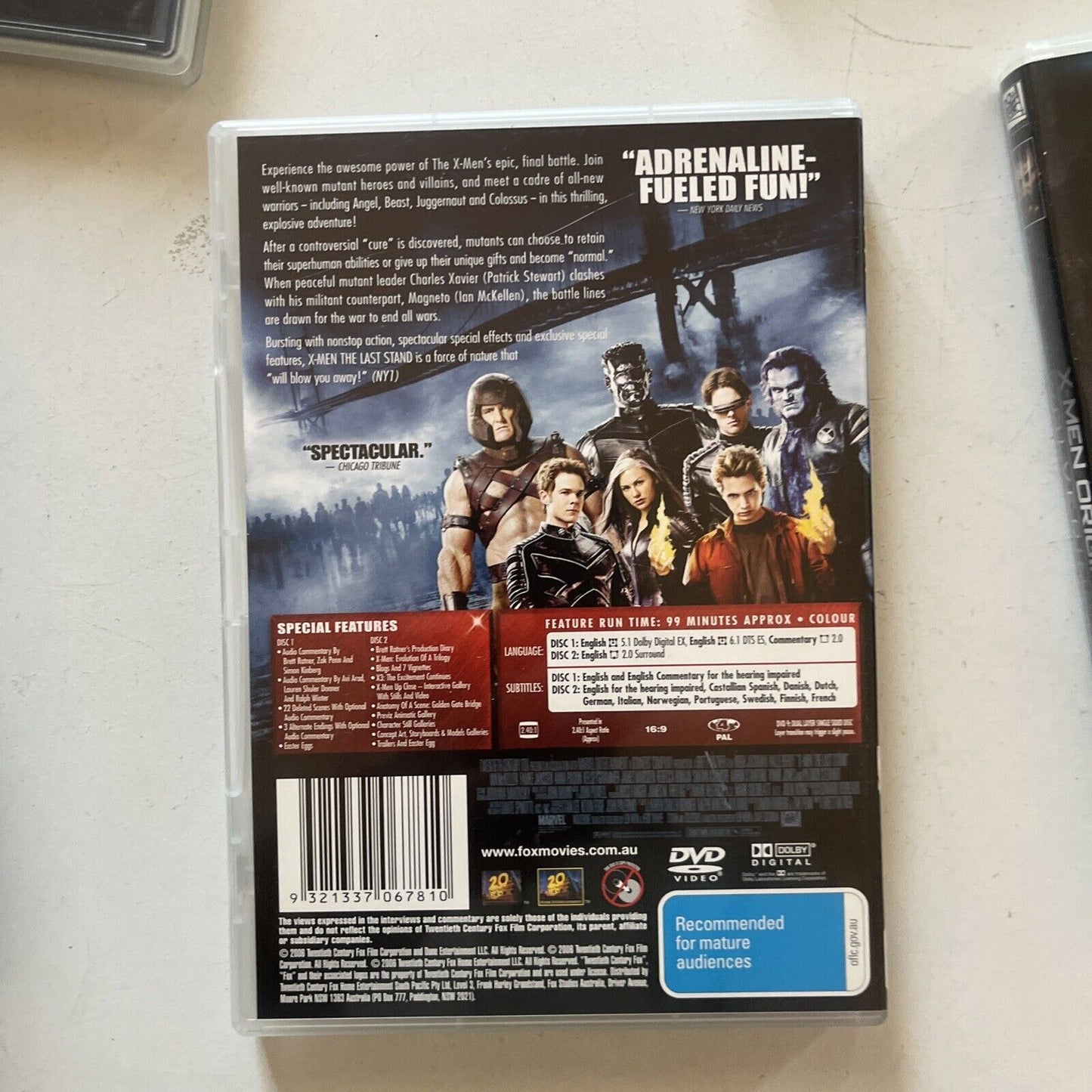 X-MEN Quadrilogy Tin Case Special Edition DVD Region 4 8-Disc