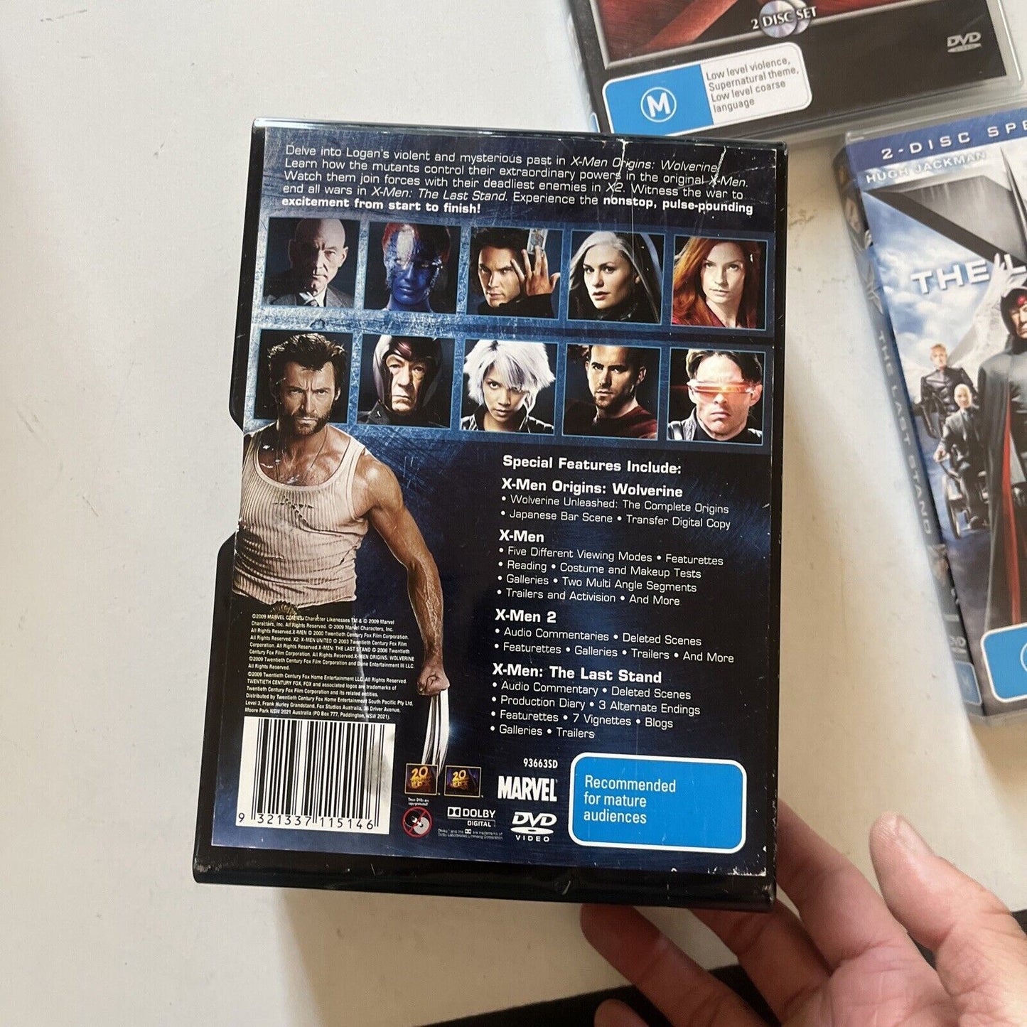 X-MEN Quadrilogy Tin Case Special Edition DVD Region 4 8-Disc