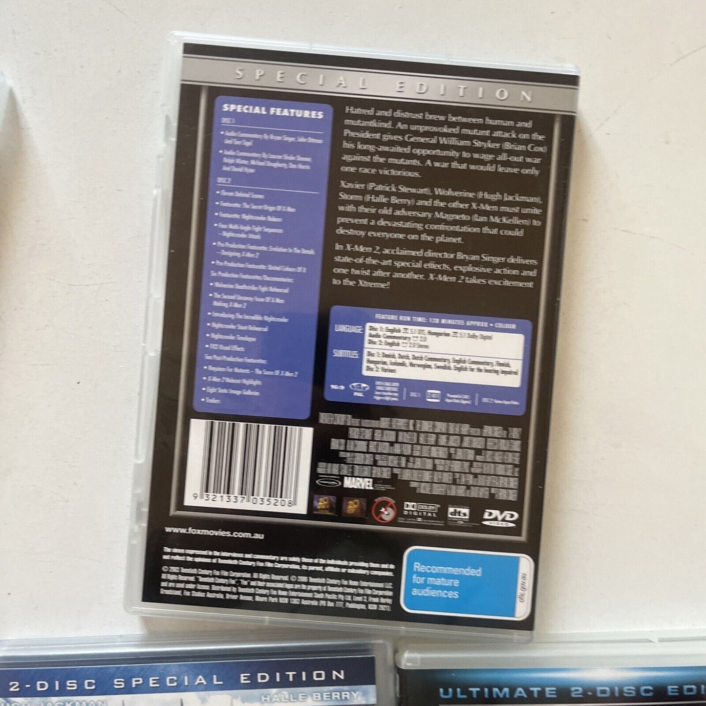 X-MEN Quadrilogy Tin Case Special Edition DVD Region 4 8-Disc