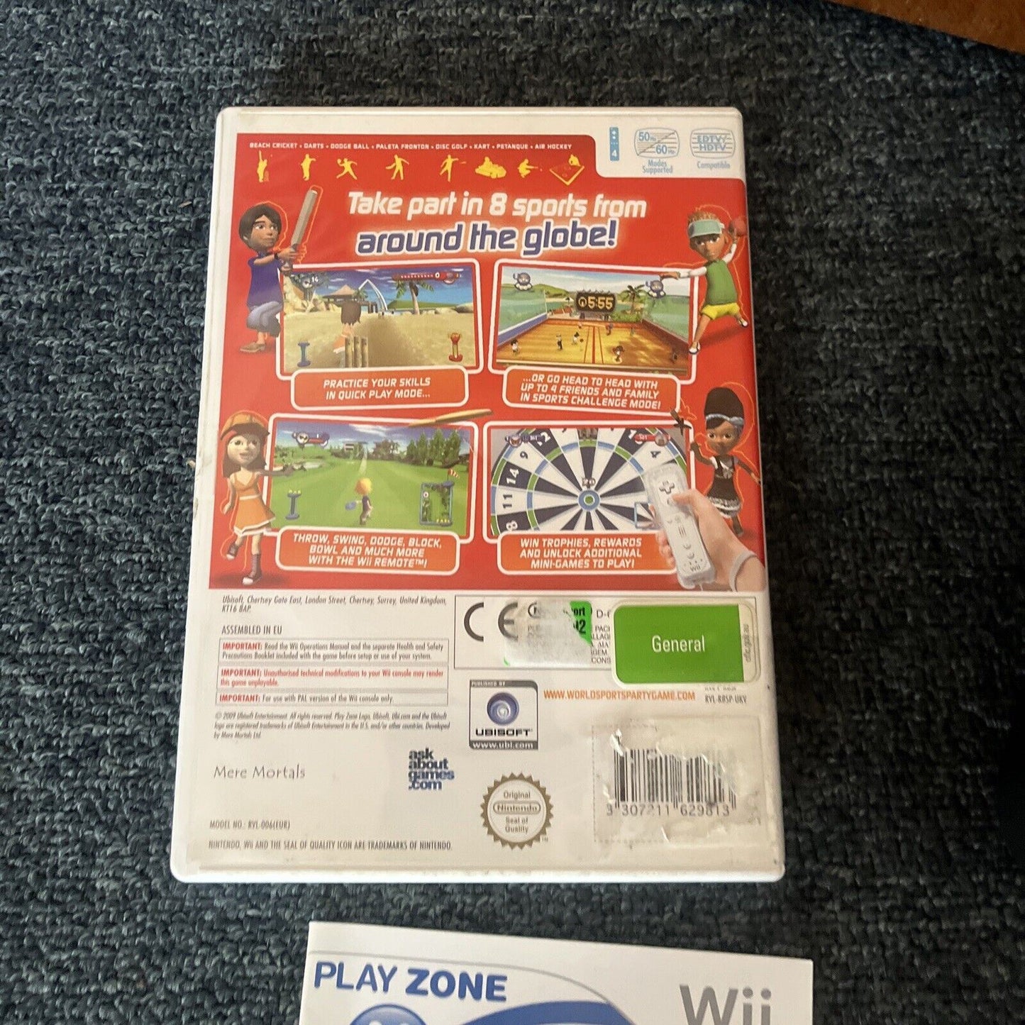 Wii Sports & World Sports Party - Nintendo Wii PAL With Accessories With Case