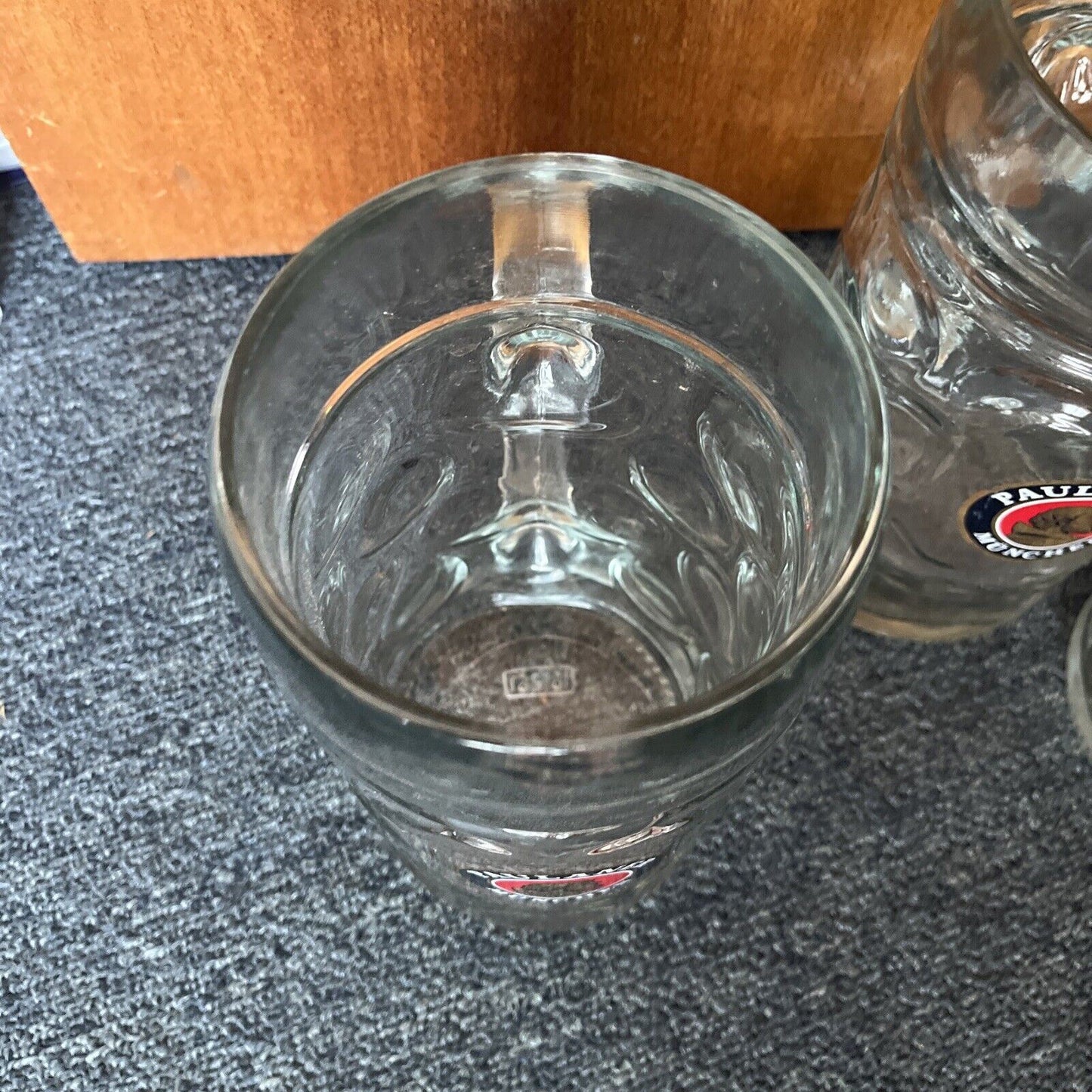 4x Beer Stein 1L Glasses: 3x Paulaner Munchen 1x HB Munchen