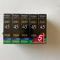 *New Sealed* 5x Fuji Compact Video Cassette VHS-C PAL/SECAM SHG 45