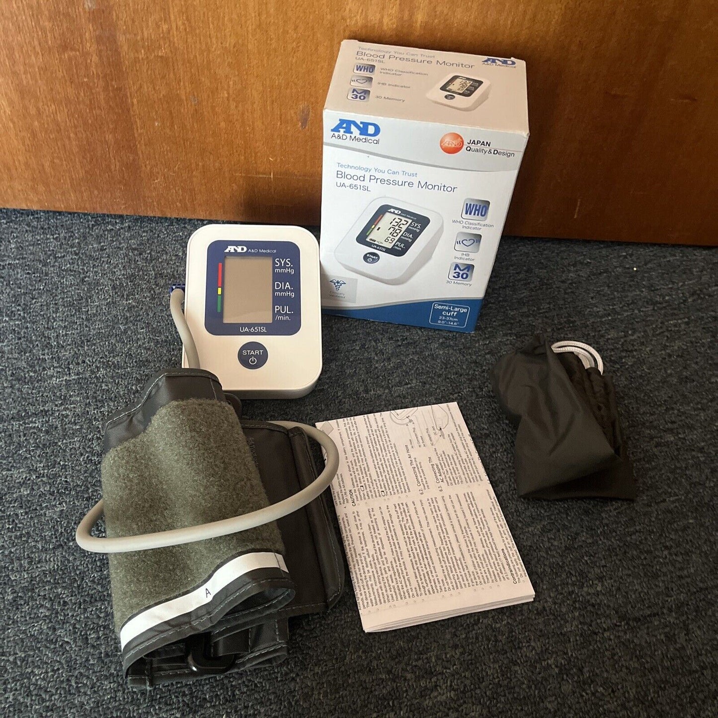 A&D Blood Pressure Monitor UA-651SL