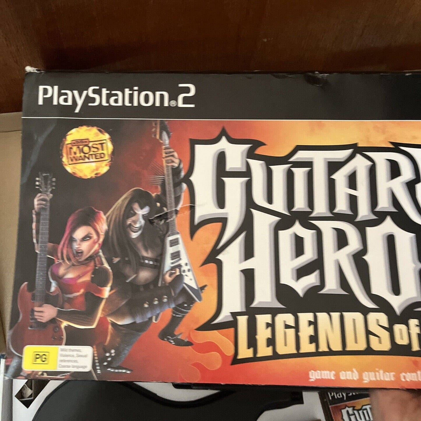 Guitar Hero 3 Legends of Rock Wireless Guitar and PlayStation 2 PS2 Game PAL