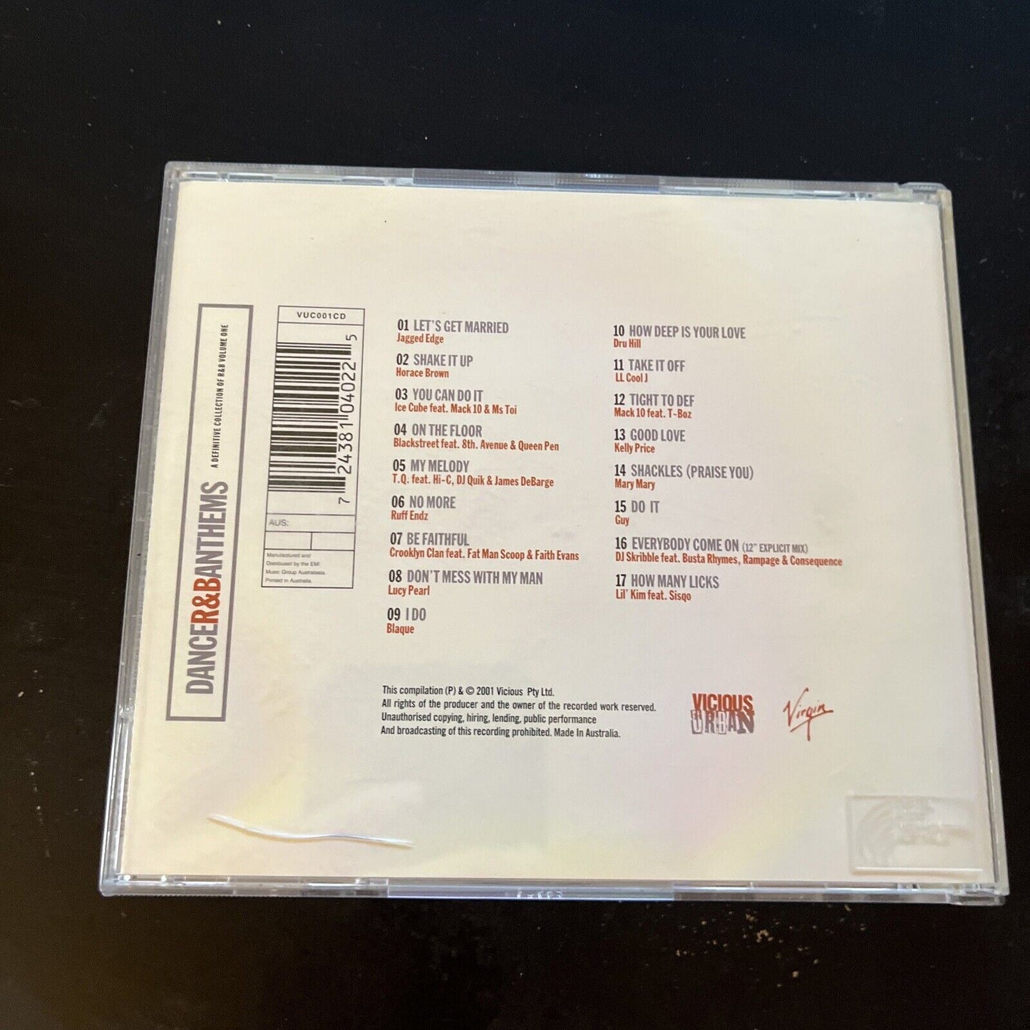 DanceR&Banthems - Definitive R&B Collection Vol.1 - Various (CD, 2001)