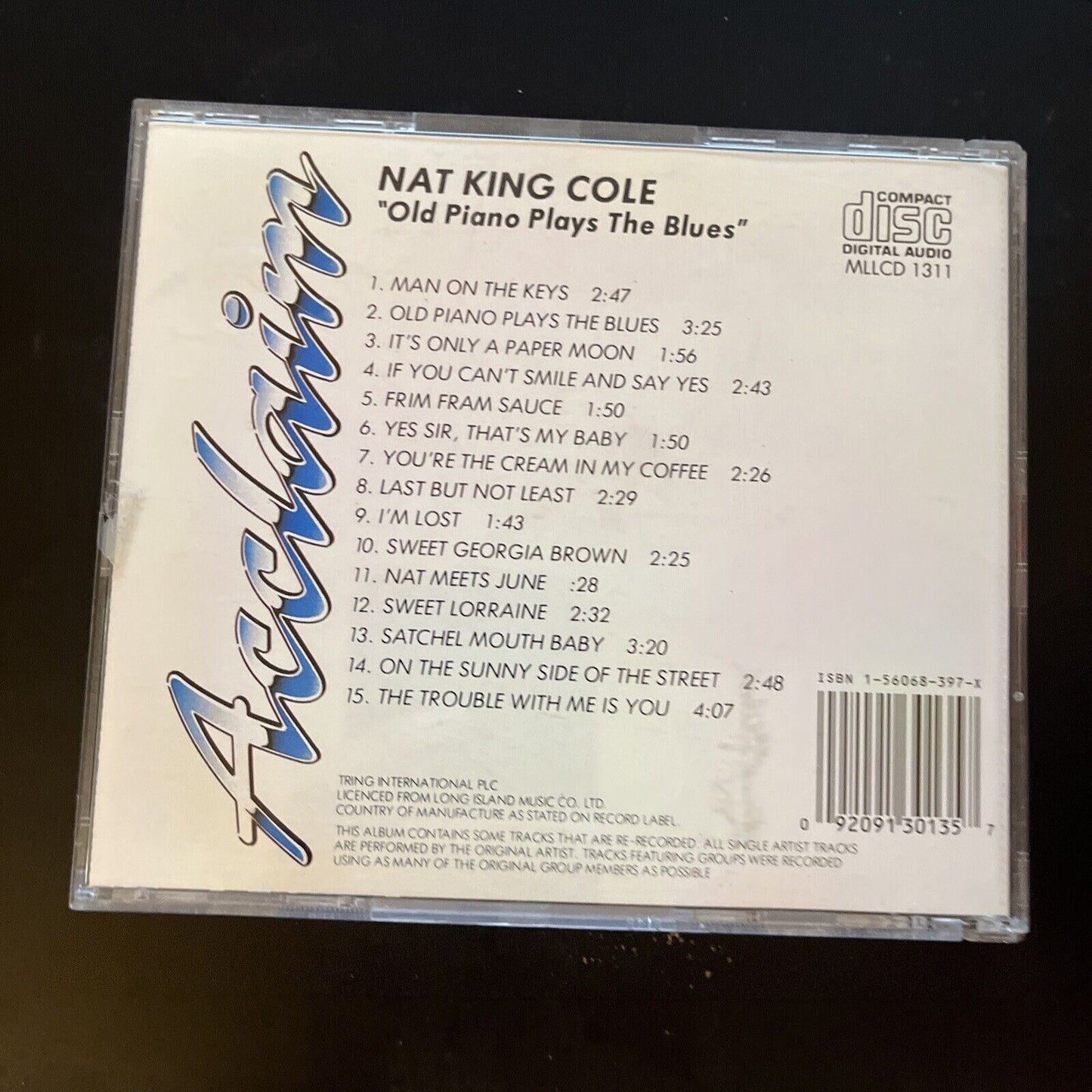 Nat King Cole - Old Piano Plays The Blues (CD)