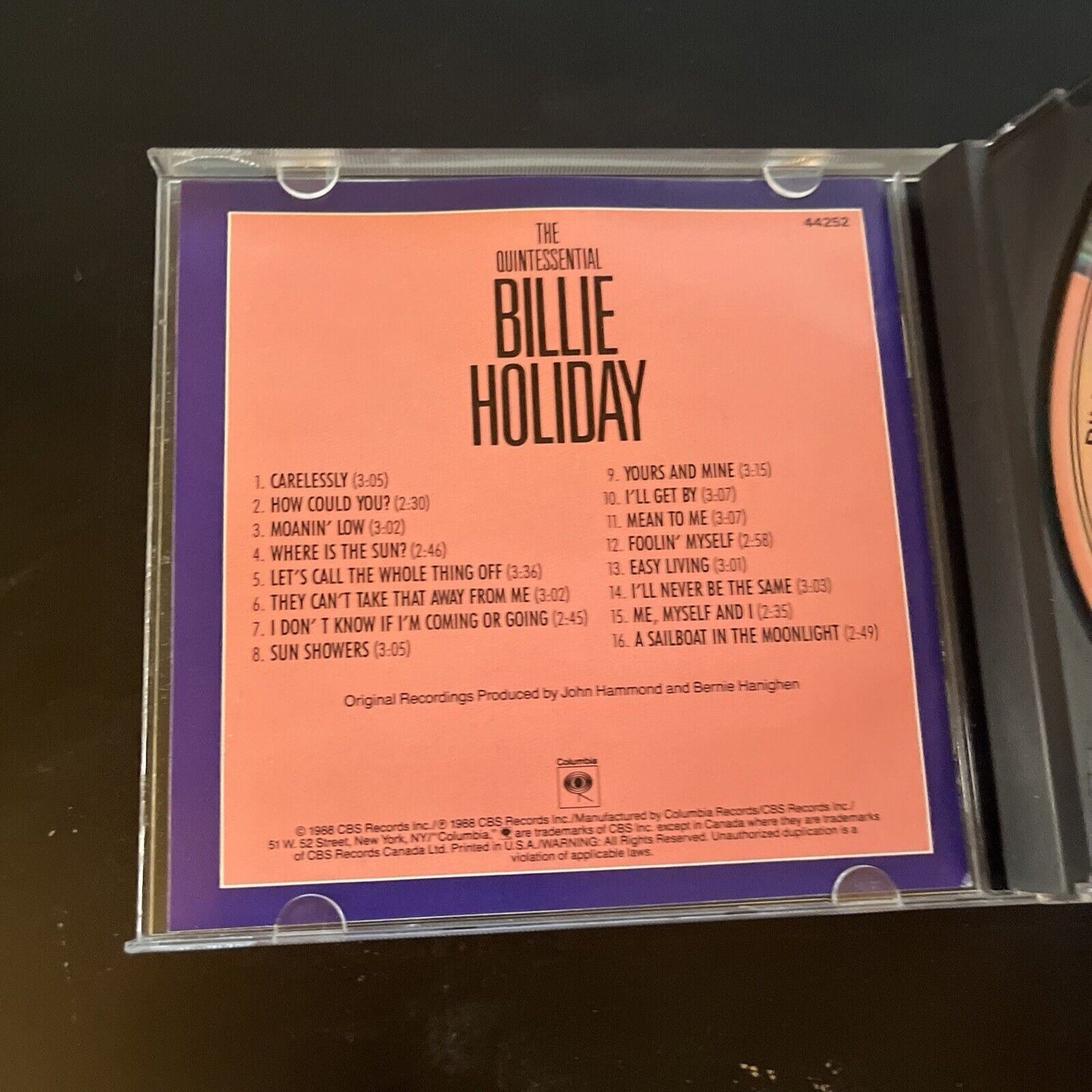 Billie Holiday - The Quintessential Billie Holiday Volume 4 (CD, 1937)