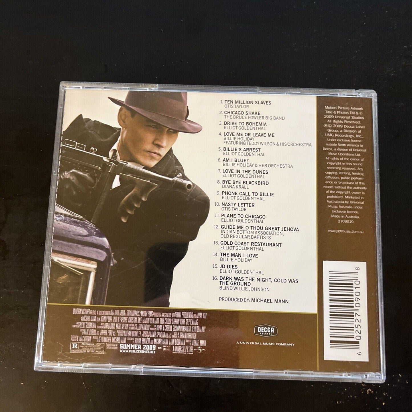 Public Enemies Original Motion Picture Soundtrack - Elliot Goldenthal (CD, 2009)