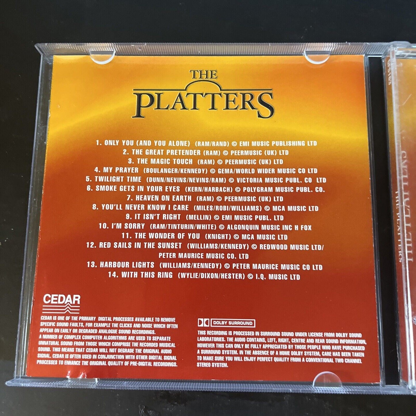 The Platters - Red Sails in the Sunset CD