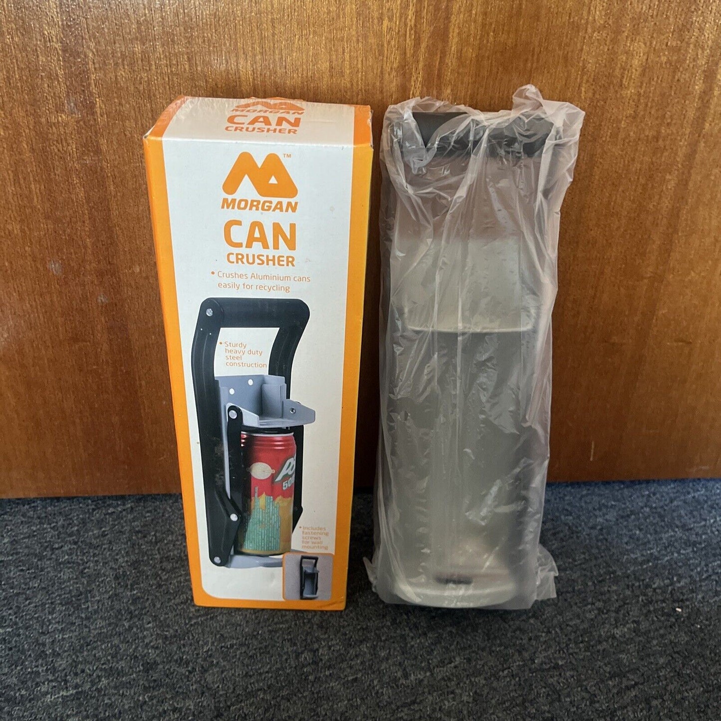 *New* Morgan Can Crusher Heavy Duty Aluminum Bottle Opener Recycling Beers Cans
