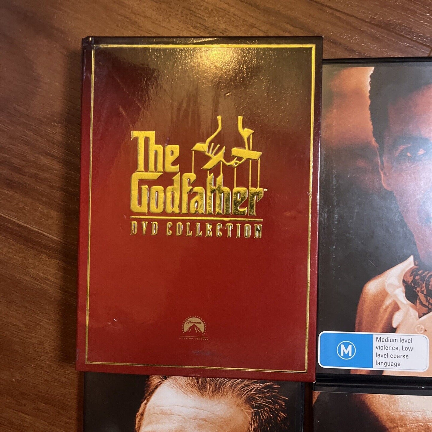 The Godfather 1,2,3 DVD Collection (DVD, 1990, 4-Disc) Marlon Brando Region 4