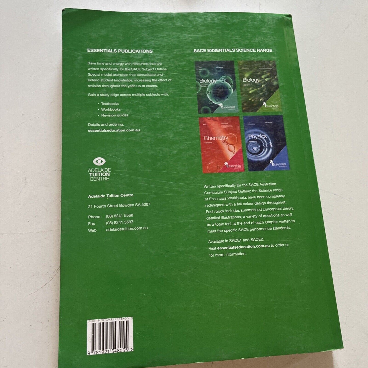 Biology Combined Workbook Topics 1-4 First Edition 2016
