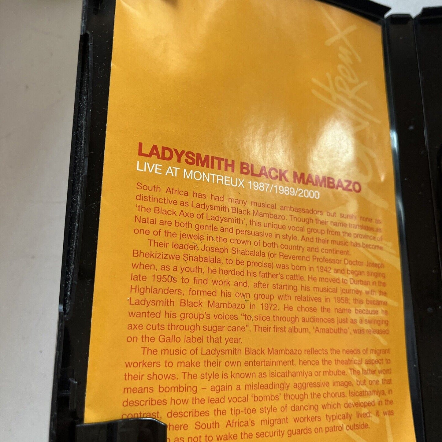 Ladysmith Black Mambazo - Live At Montreux 1987/1989/2000 (DVD) Region 4