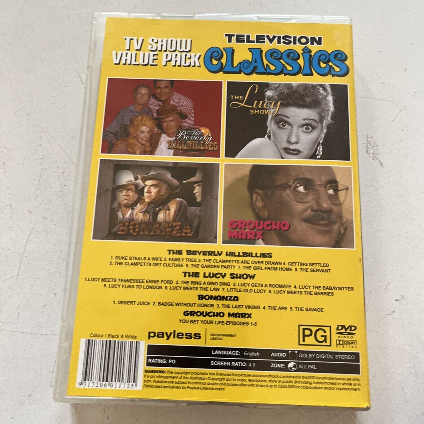 Television Classics TV Show Value Pack (DVD, 4-Disc) All Regions