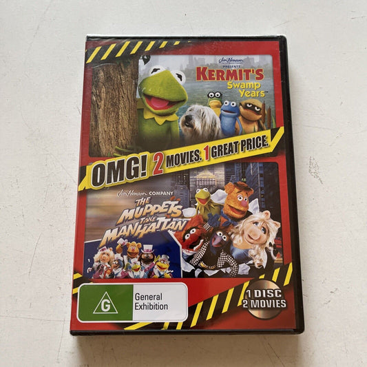 *New Sealed* The Muppets Take Manhattan / Kermit's Swamp Years DVD Region 4