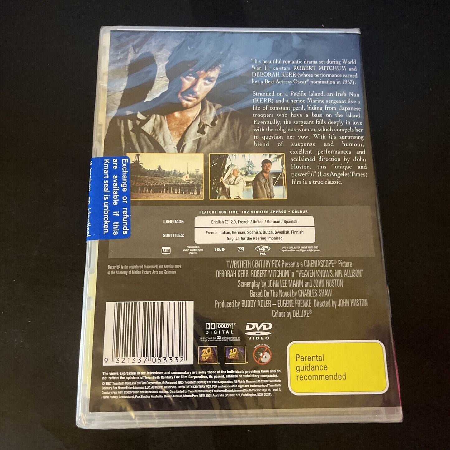 *New Sealed* Heaven Knows, Mr. Allison (DVD, 1957) Robert Mitchum, Region 4