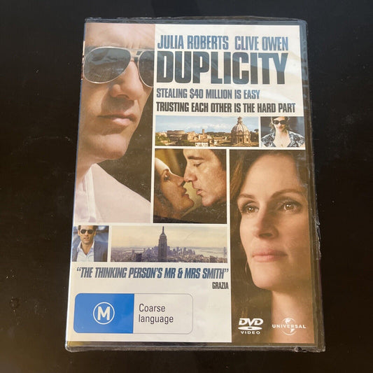 *New Sealed* Duplicity (DVD, 2009) Clive Owen, Julia Roberts, Region 4&2