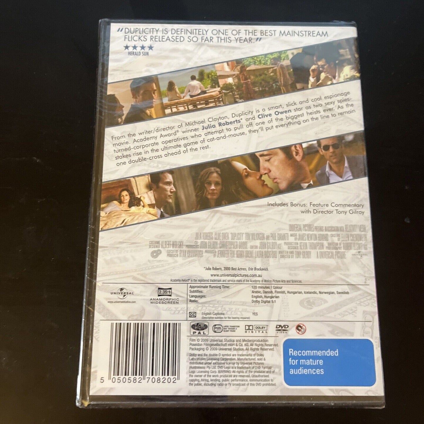 *New Sealed* Duplicity (DVD, 2009) Clive Owen, Julia Roberts, Region 4&2