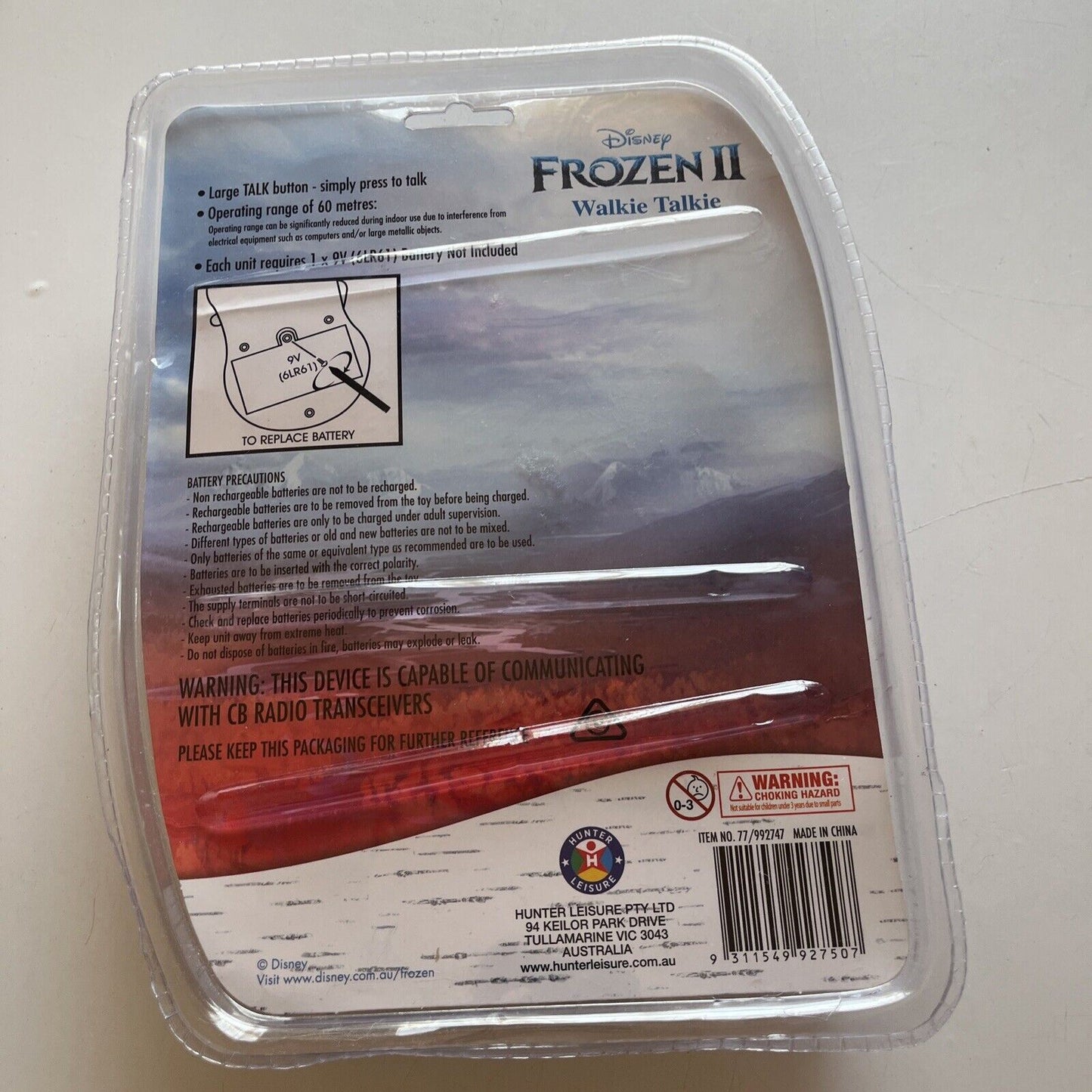 *New Sealed* Disney Frozen 2 Kids Walkie Talkie 5y+ 2-Way Radio Game Children